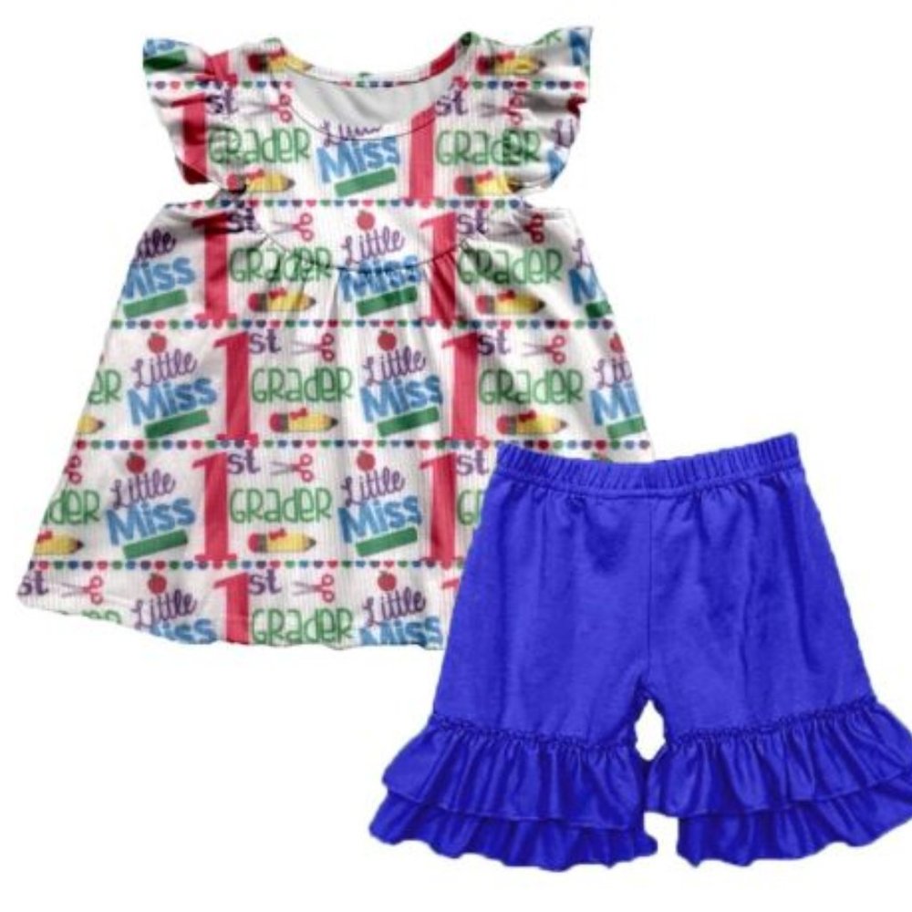 LITTLE MISS 1ST GRADER 2-PIECE OUTFIT - NEW